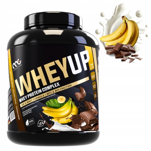 MUSCLE CLINIC WHEY UP 1800g ODŻYWKA BIAŁKOWA KONCENTRAT - CZEKOLADA BANAN
