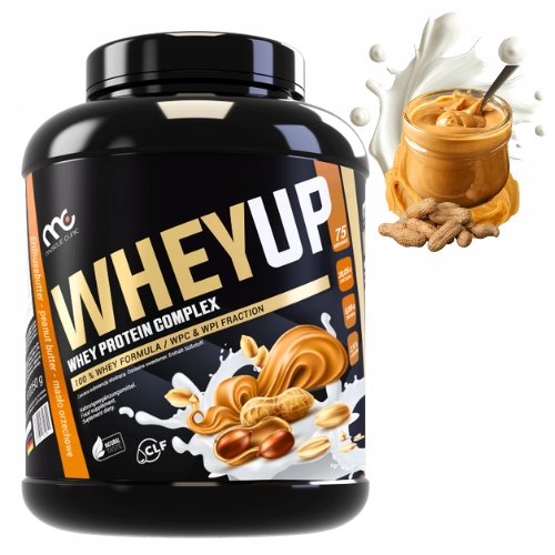 MUSCLE CLINIC WHEY UP 1800g ODŻYWKA BIAŁKOWA KONCENTRAT - MASŁO ORZECHOWE