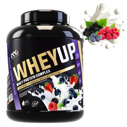 MUSCLE CLINIC WHEY UP 1800g ODŻYWKA BIAŁKOWA KONCENTRAT - OWOCE LEŚNE