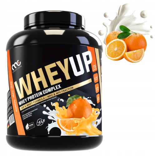 MUSCLE CLINIC WHEY UP 1800g ODŻYWKA BIAŁKOWA KONCENTRAT - POMARAŃCZA