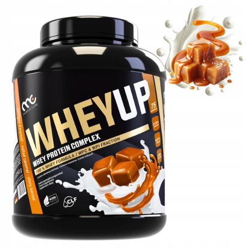 MUSCLE CLINIC WHEY UP 1800g ODŻYWKA BIAŁKOWA KONCENTRAT - SŁONY KARMEL