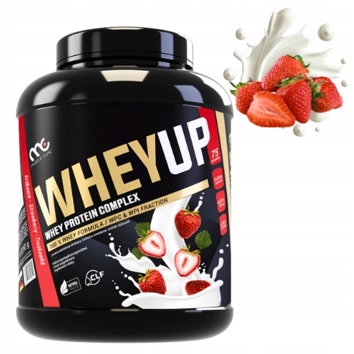 MUSCLE CLINIC WHEY UP 1800g ODŻYWKA BIAŁKOWA KONCENTRAT - TRUSKAWKA