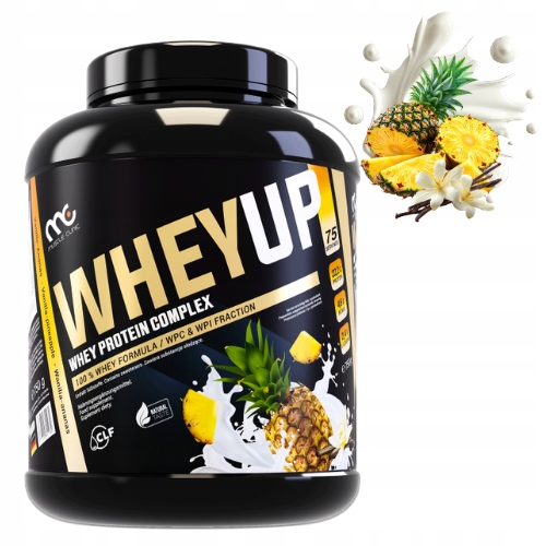 MUSCLE CLINIC WHEY UP 1800g ODŻYWKA BIAŁKOWA KONCENTRAT - WANILIA ANANAS
