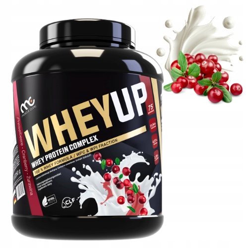 MUSCLE CLINIC WHEY UP 1800g ODŻYWKA BIAŁKOWA KONCENTRAT - ŻURAWINA