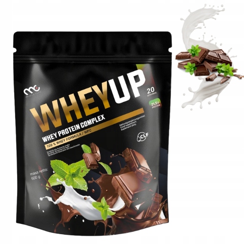 MUSCLE CLINIC WHEY UP 600g ODŻYWKA BIAŁKOWA KONCENTRAT - CZEKOLADA MIĘTA