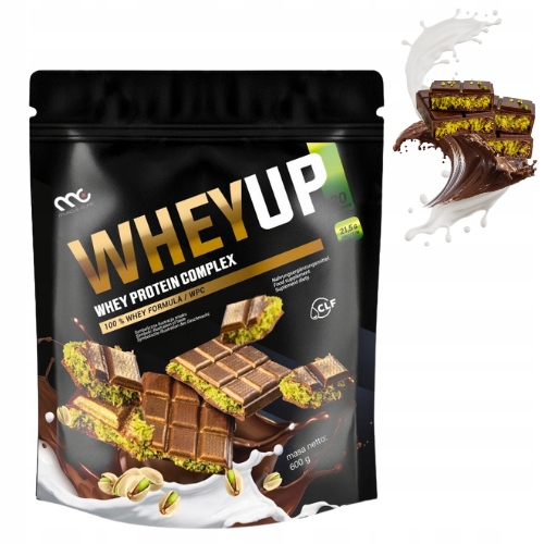 MUSCLE CLINIC WHEY UP 600g ODŻYWKA BIAŁKOWA KONCENTRAT - DUBAJSKA CZEKOLADA
