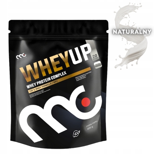 MUSCLE CLINIC WHEY UP 600g ODŻYWKA BIAŁKOWA KONCENTRAT - NATURALNY