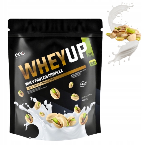 MUSCLE CLINIC WHEY UP 600g ODŻYWKA BIAŁKOWA KONCENTRAT - PISTACJA