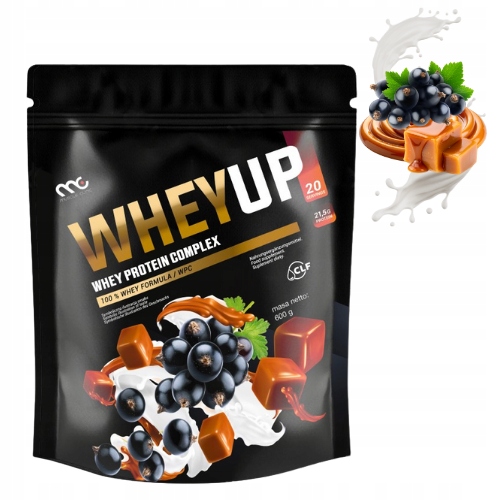 MUSCLE CLINIC WHEY UP 600g ODŻYWKA BIAŁKOWA KONCENTRAT - PORZECZKA KARMEL