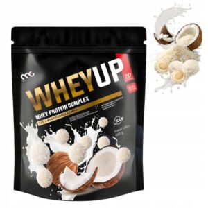 MUSCLE CLINIC WHEY UP 600g ODŻYWKA BIAŁKOWA KONCENTRAT - PRALINKA KOKOSOWA