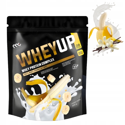 MUSCLE CLINIC WHEY UP 600g ODŻYWKA BIAŁKOWA KONCENTRAT - WANILIA BANAN