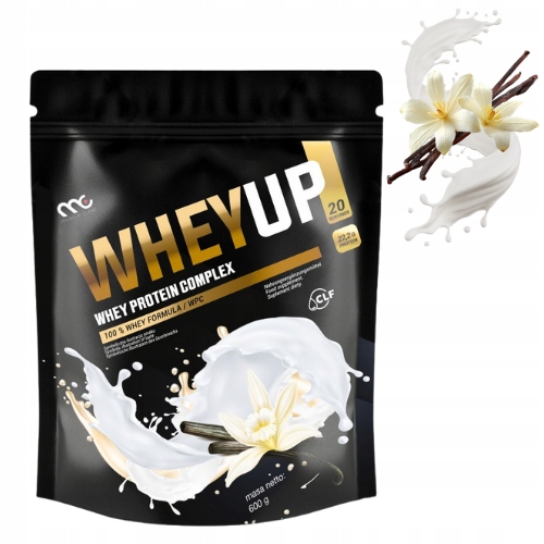 MUSCLE CLINIC WHEY UP 600g ODŻYWKA BIAŁKOWA KONCENTRAT- WANILIA