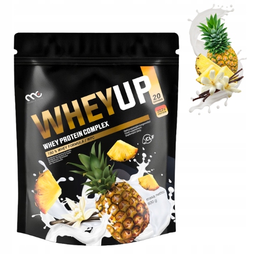 MUSCLE CLINIC WHEY UP 600g ODŻYWKA BIAŁKOWA KONCENTRAT - WANILIA ANANAS