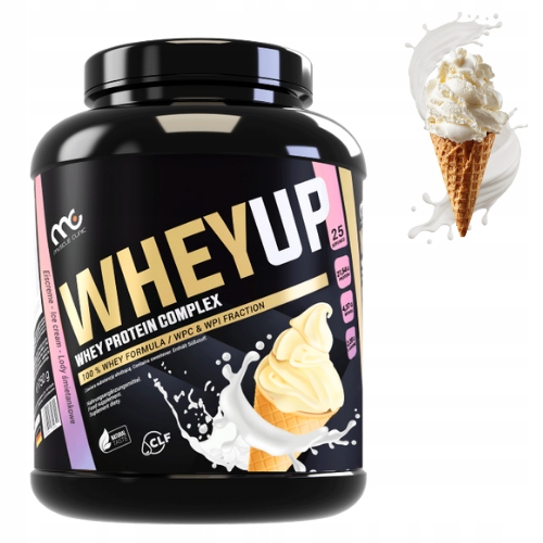 MUSCLE CLINIC WHEY UP 750g ODŻYWKA BIAŁKOWA KONCENTRAT - LODY ŚMIETANKOWE