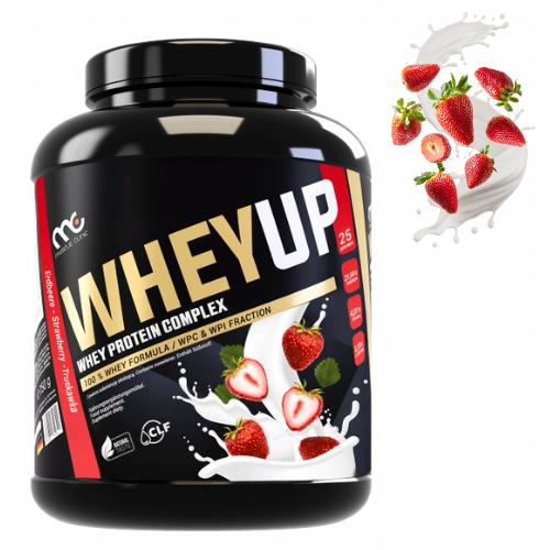 MUSCLE CLINIC WHEY UP 750g ODŻYWKA BIAŁKOWA KONCENTRAT - TRUSKAWKA