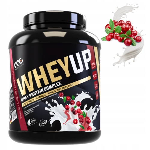 MUSCLE CLINIC WHEY UP 750g ODŻYWKA BIAŁKOWA KONCENTRAT - ŻURAWINA