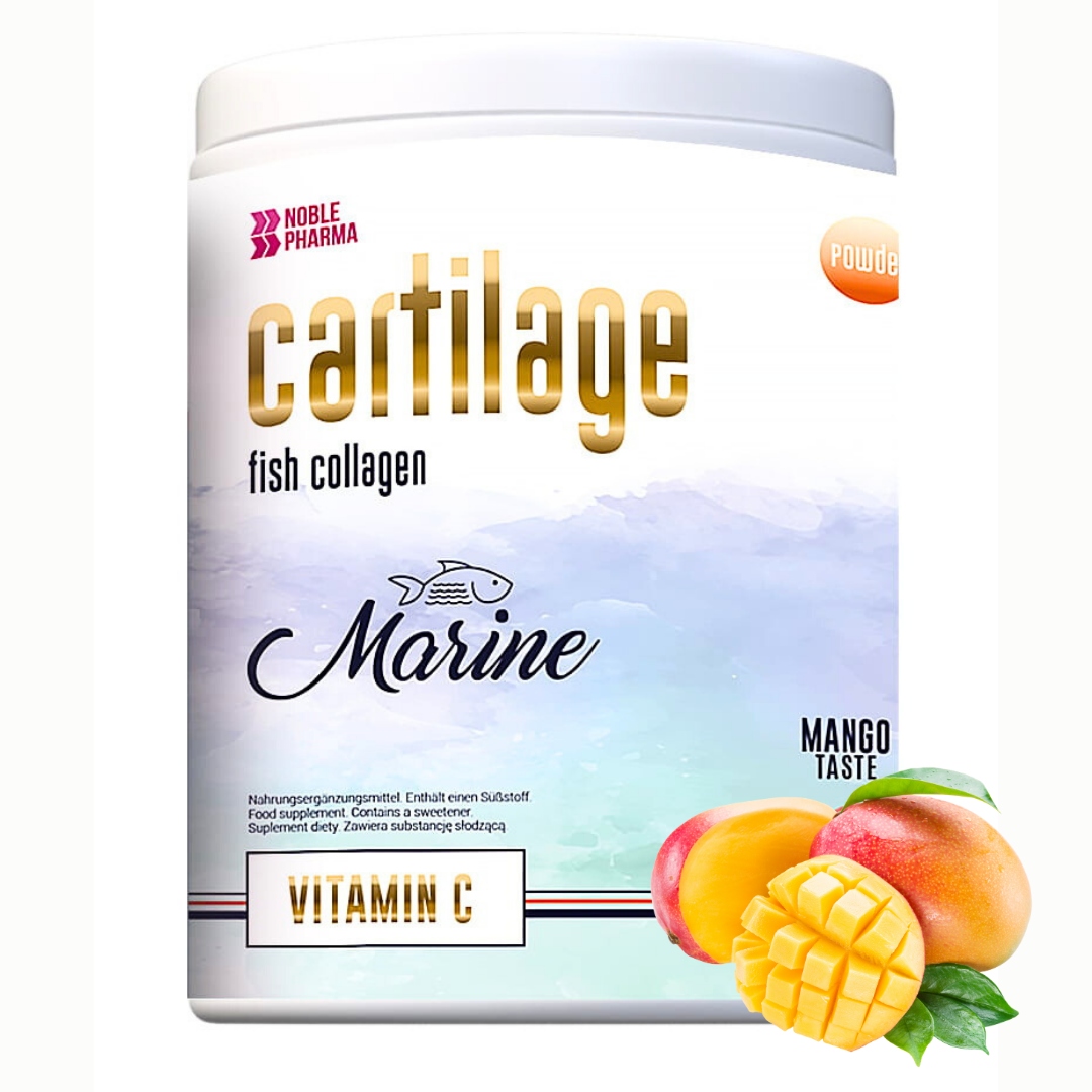 NOBLE PHARMA CARTILAGE FISH COLLAGEN 200G - KOLAGEN RYBI - SMAK MANGO