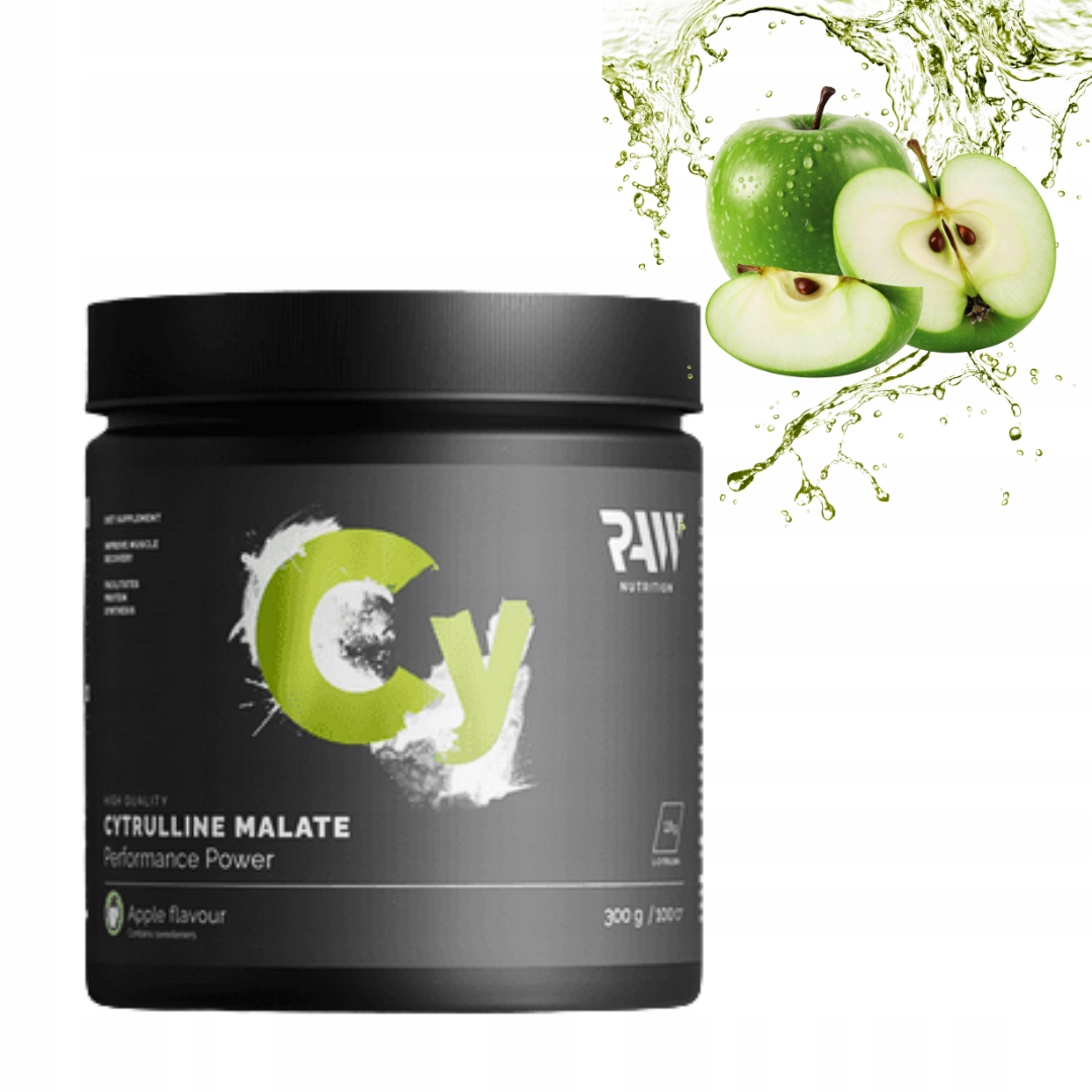 RAW NUTRITION CYTRULINA 300g WYDOLNOŚĆ /WYTRZYMAŁOŚĆ /REGENERACJA - JABŁKO