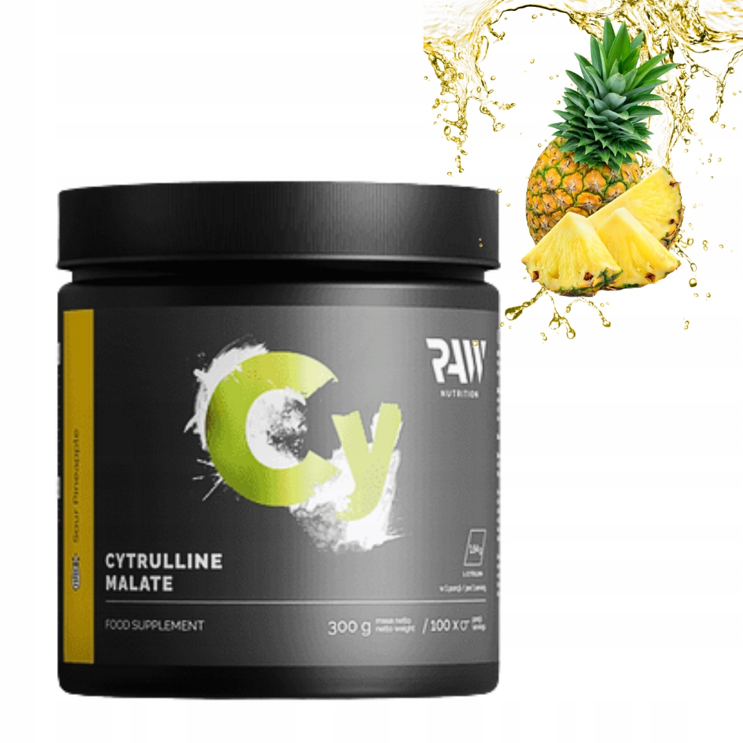 RAW NUTRITION CYTRULINA 300g WYDOLNOŚĆ /WYTRZYMAŁOŚĆ /REGENERACJA - ANANAS