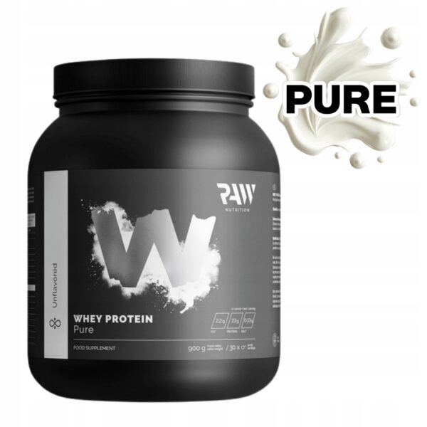 RAW NUTRITION WHEY PROTEIN BLEND WPC 900g BIAŁKO KONCENTRAT WPC - NATURALNY