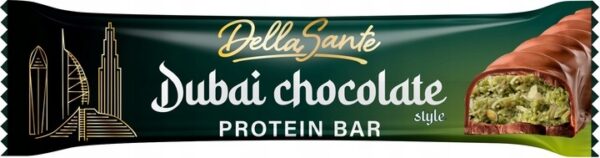 SANTE BATON PROTEINOWY DUBAI CHOCOLATE STYLE 45g PYSZNY i CHRUPIĄCY