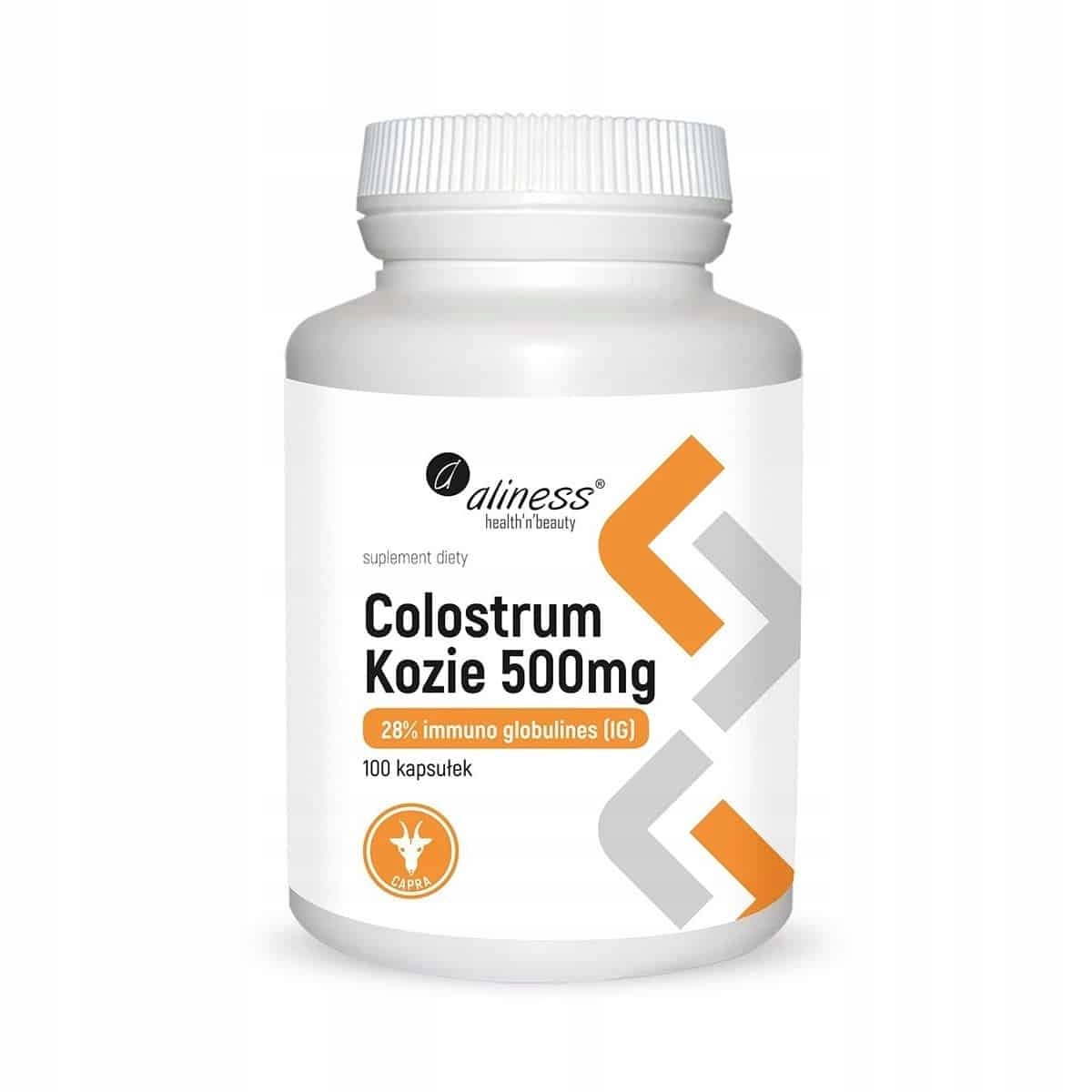 Suplement diety Aliness Colostrum Kozie 100 kapsułek