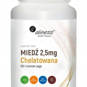 Suplement diety Aliness Miedź chelatowana 2,5 mg 100 tabletek