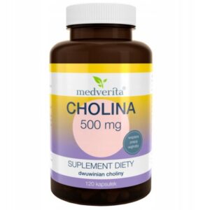 Suplement diety Medverita Cholina 500 mg 120 kapsułek