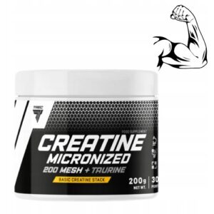 TREC CREATINE Micronized 200 MESH + Taurine 200g MONOHYDRAT KREATYNY - SIŁA