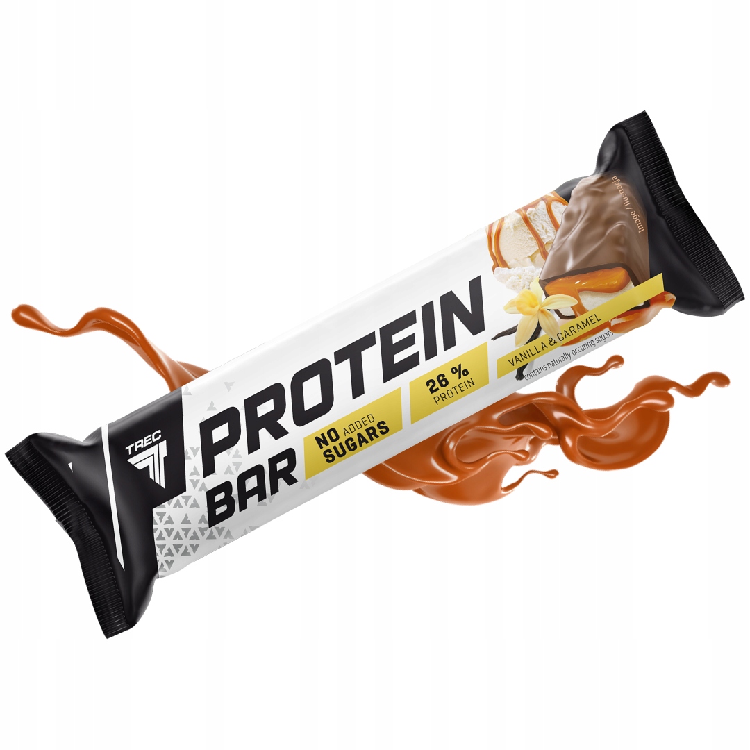 TREC PROTEIN BAR 48g BATON BIAŁKOWY BEZ DOATKU CUKRU - WANILIA Z KARMELEM