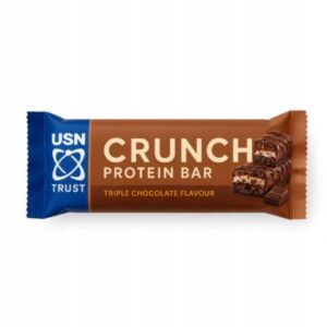 USN TRUST CRUNCH BAR 60g BATON PROTEINOWY BIAŁKOWY - POTRÓJNA CZEKOLADA