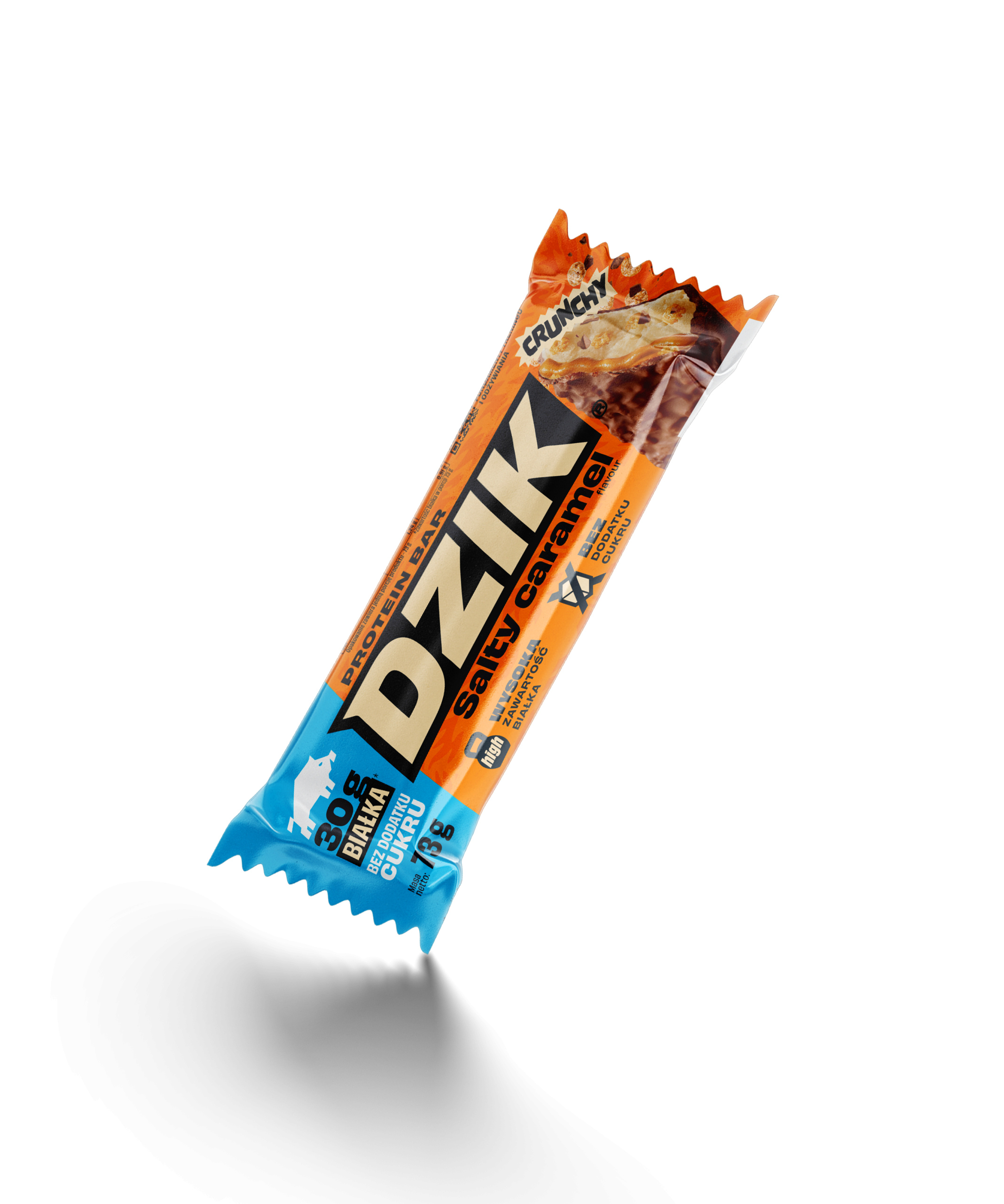 WK DZIK BATON PROTEINOWY 73g BEZ DODATKU CUKRU - SALTY CARAMEL