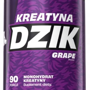 WK DZIK KREATYNA MONOHYDRAT 369g SIŁA WYTRZYMAŁOŚĆ REGENERACJA - WINOGRON