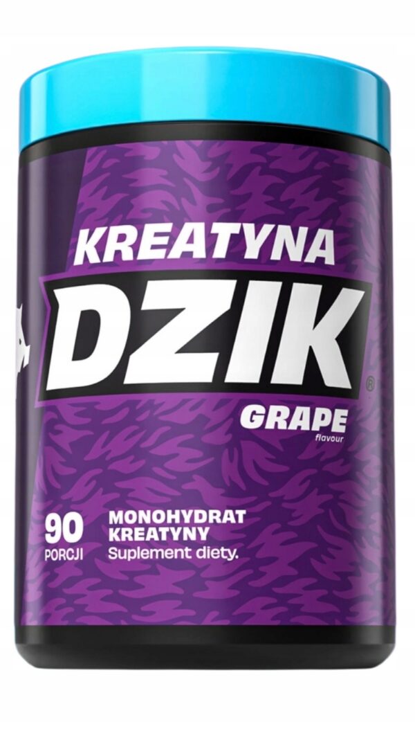 WK DZIK KREATYNA MONOHYDRAT 369g SIŁA WYTRZYMAŁOŚĆ REGENERACJA - WINOGRON