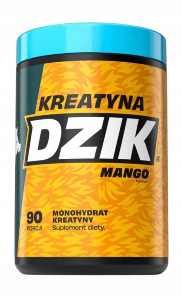 WK DZIK KREATYNA MONOHYDRAT 369g SIŁA WYTRZYMAŁOŚĆ REGENERACJA - MANGO