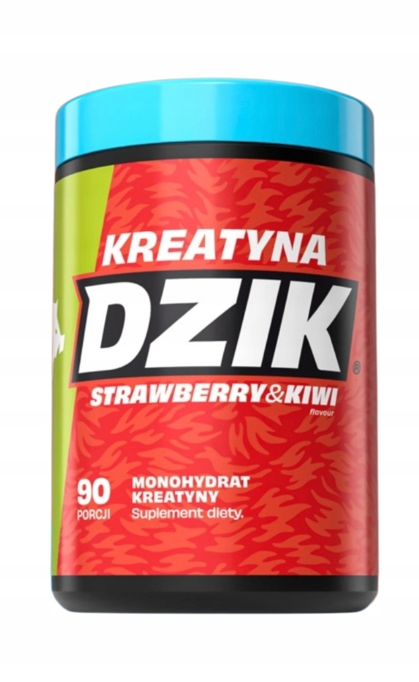 WK DZIK KREATYNA MONOHYDRAT 369g SIŁA WYTRZYMAŁOŚĆ TRUSKAWKA KIWI