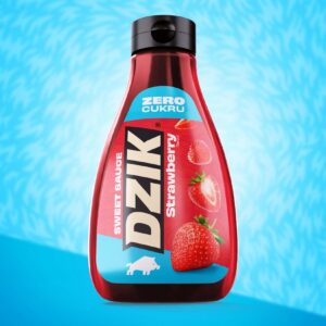 WK DZIK SOS DO DESERÓW BEZ CUKRU 425ml - TRUSKAWKA