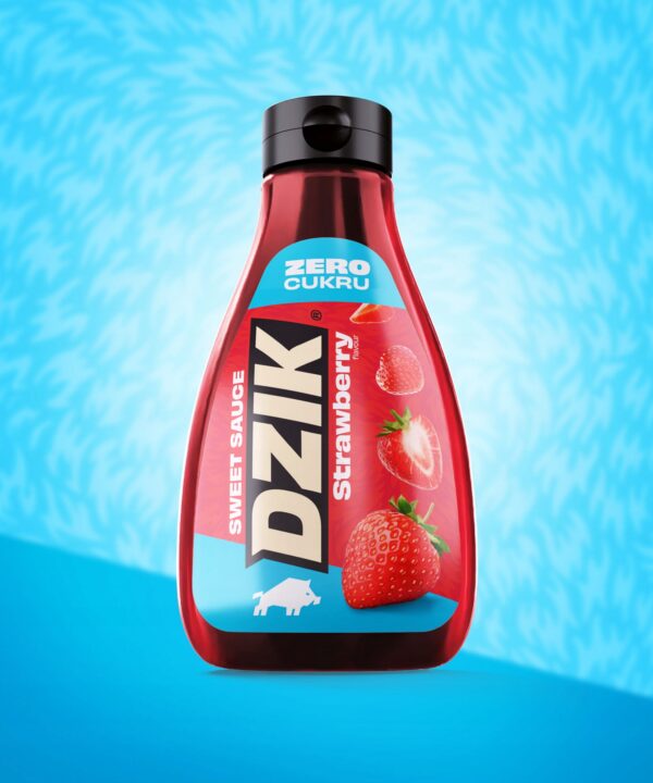 WK DZIK SOS DO DESERÓW BEZ CUKRU 425ml - TRUSKAWKA