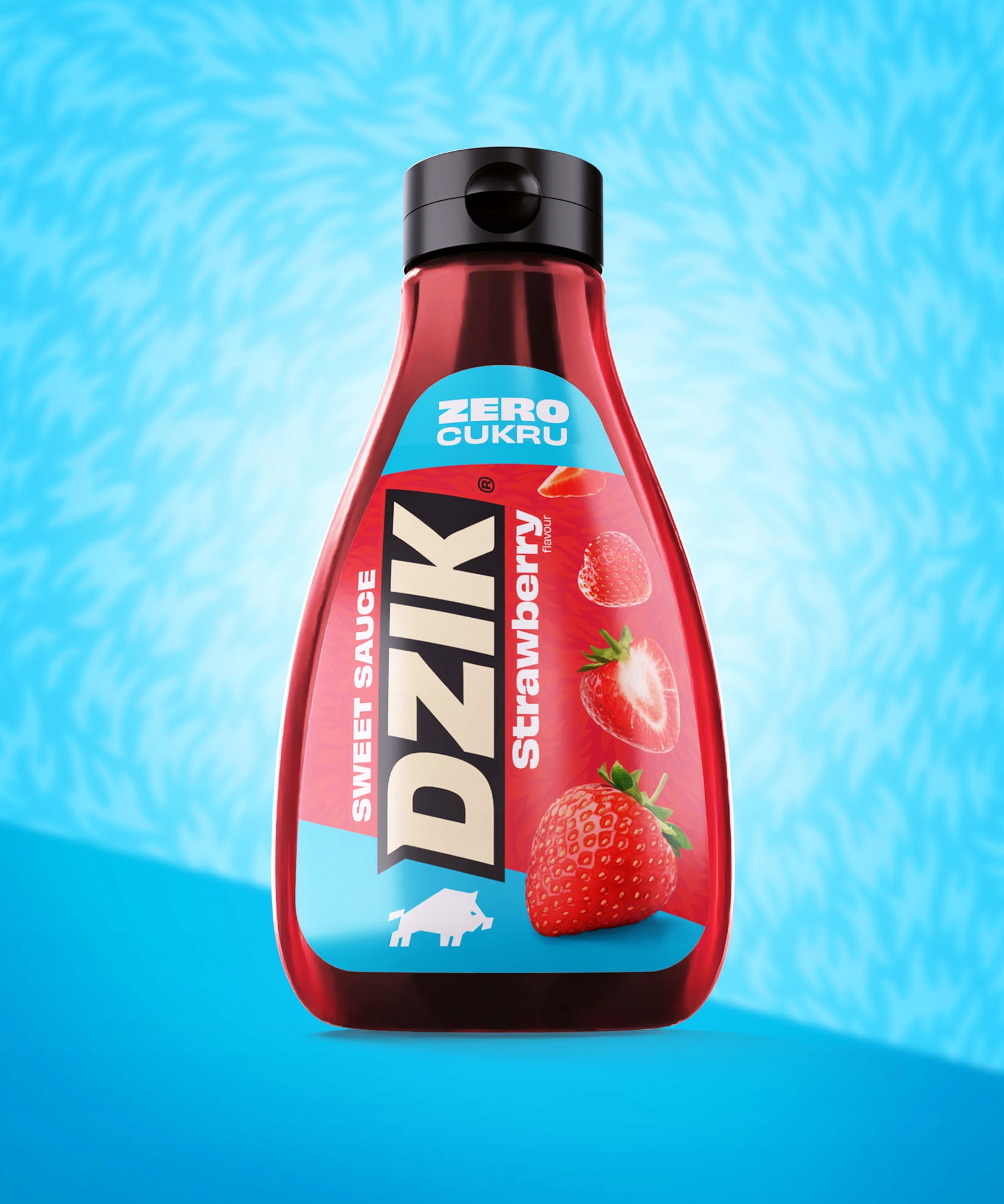 WK DZIK SOS DO DESERÓW BEZ CUKRU 425ml - TRUSKAWKA